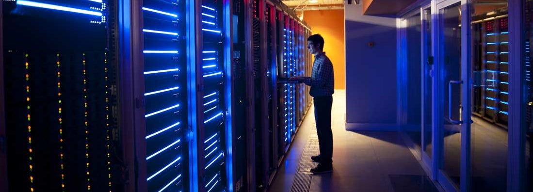 Modern interior of server room in datacenter. 6 Ways to Build a Culture of Cybersecurity Awareness.